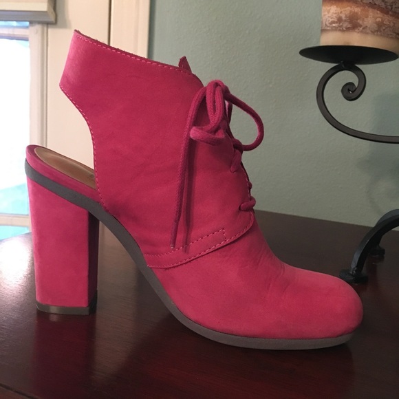 Maison Margiela BOOTS Booties MM6 HEELS - Pink / Red Sz 6 (EU 36) NICE! - Picture 7 of 16